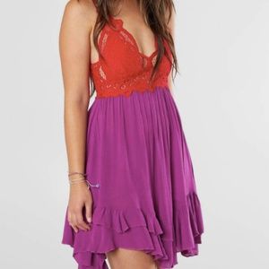 Free People Adella Lace Midi Dress